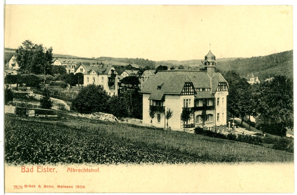 07678-Bad Elster-1906-Albrechtshof-Brück & Sohn Kunstverlag