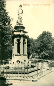 07805-Teplitz-1906-Brunnen Im Kurgarten-Brück & Sohn Kunstverlag