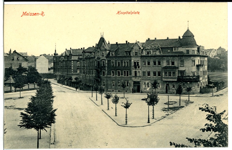 07844-Meißen-1906-Hospitalplatz-Brück & Sohn Kunstverlag