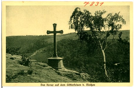 07831-Meißen-1906-Götterfelsen, Kreuz-Brück & Sohn Kunstverlag