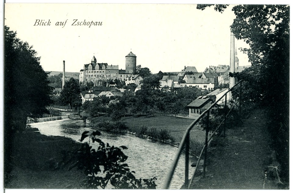 07419-Zschopau-1906-Blick auf Schloß Wildeck und die Stadt-Brück & Sohn Kunstverlag
