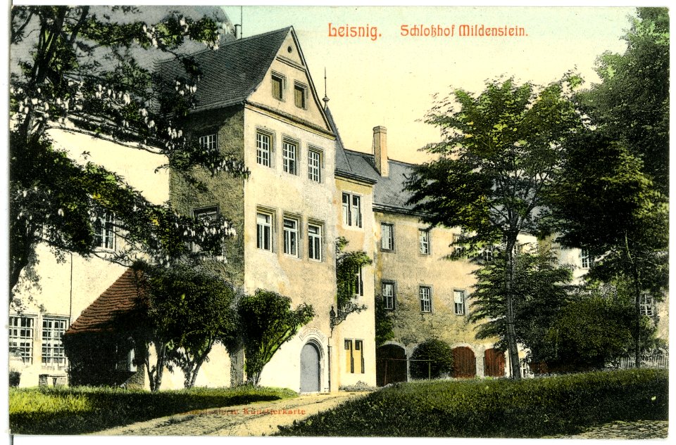 06523-Leisnig-1905-Schloßhof Mildenstein-Brück & Sohn Kunstverlag