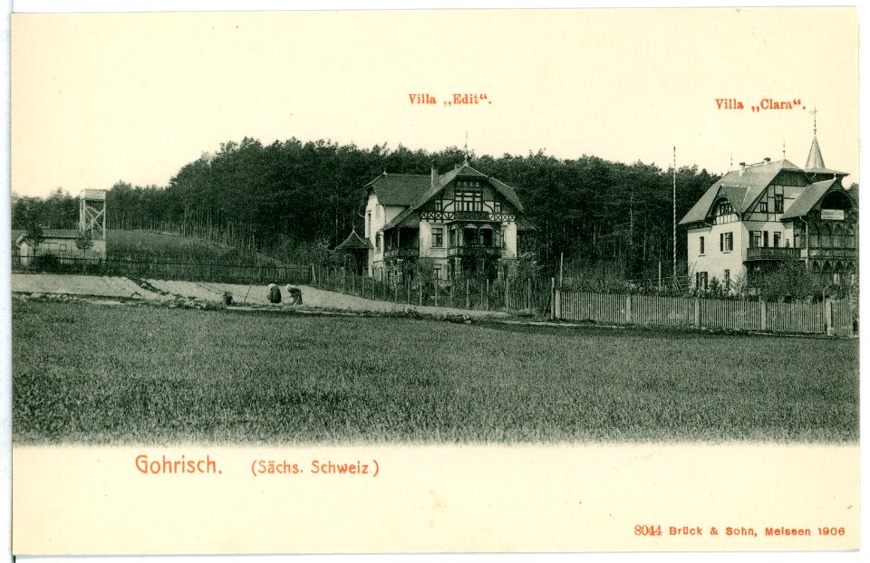 08044-Gohrisch-1906-Villa Edit, Villa Clara-Brück & Sohn Kunstverlag