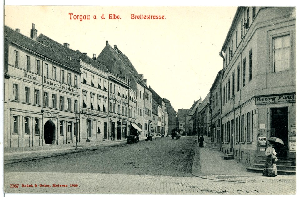 07767-Torgau-1906-Breitestraße-Brück & Sohn Kunstverlag