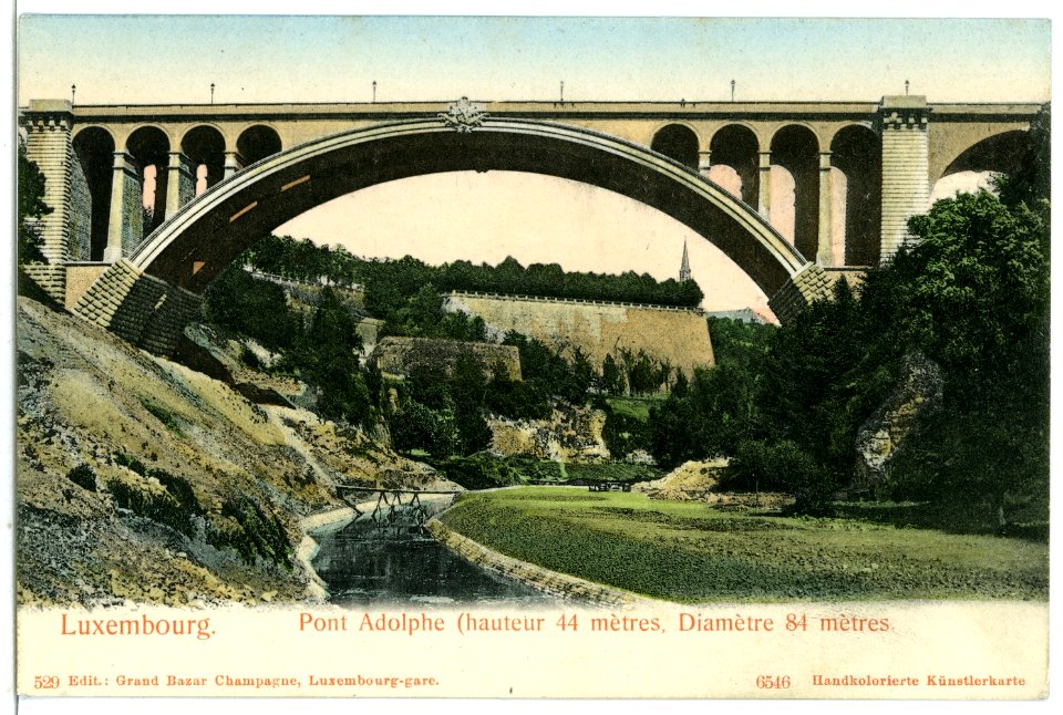 06546-Luxemburg-1905-Pont Adolphe-Brück & Sohn Kunstverlag