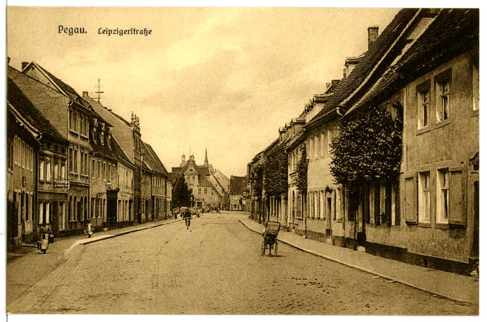 07267-Pegau-1906-Leipzigerstraße-Brück & Sohn Kunstverlag