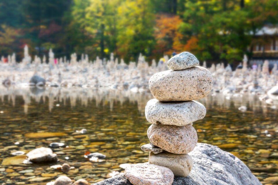 Baekdamsa valley stone