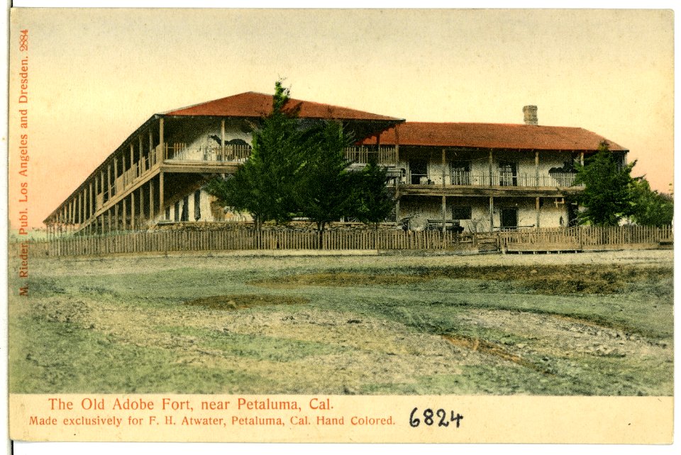 06824-Petaluma-1905-The Old Adobe Fort-Brück & Sohn Kunstverlag