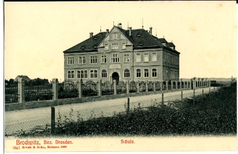 07847-Brockwitz-1906-Schule-Brück & Sohn Kunstverlag