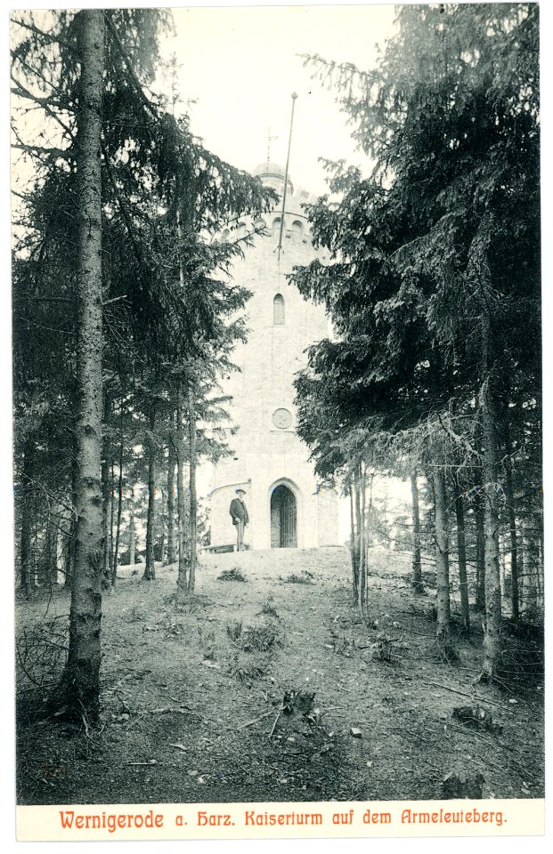07570-Wernigerode-1906-Kaiserturm auf dem Armeleuteberg-Brück & Sohn Kunstverlag