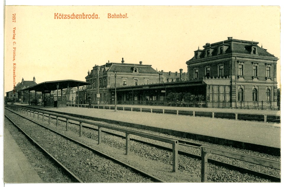 07657-Kötzschenbroda-1906-Bahnhof-Brück & Sohn Kunstverlag