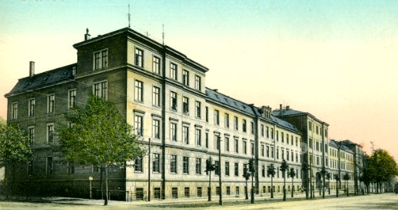 06412-Dresden-1905-Kaserne des 1. Königlich Sächsischen Pionier-Bataillon Nr. 12-Brück & Sohn Kunstverlag (cropped)