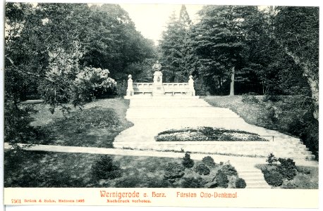 07561-Wernigerode-1906-Fürsten Otto Denkmal-Brück & Sohn Kunstverlag