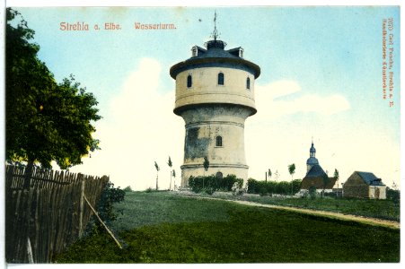 07670-Strehla-1906-Wasserturm-Brück & Sohn Kunstverlag