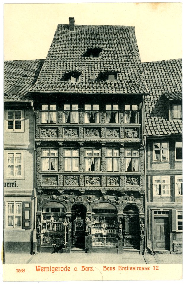 07568-Wernigerode-1906-Haus Breitestraße 72-Brück & Sohn Kunstverlag