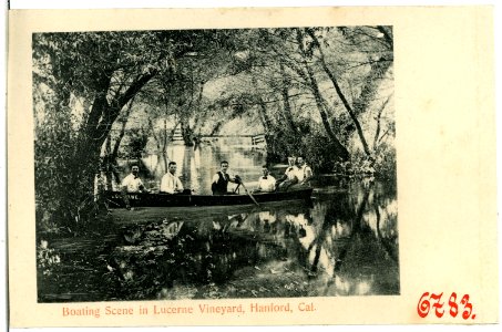 06783-Hanford-1905-Boating Scene in Lucerne Vineyard, Cal.-Brück & Sohn Kunstverlag
