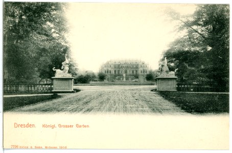 07726-Dresden-1906-Großer Garten-Brück & Sohn Kunstverlag photo