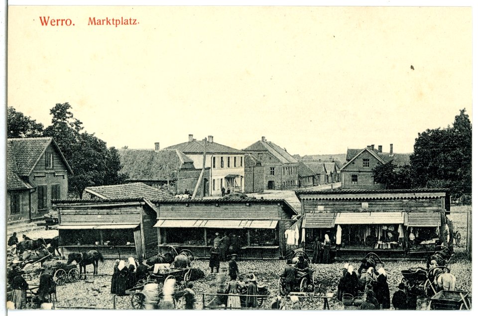 07730-Werro-1906-Marktplatz-Brück & Sohn Kunstverlag