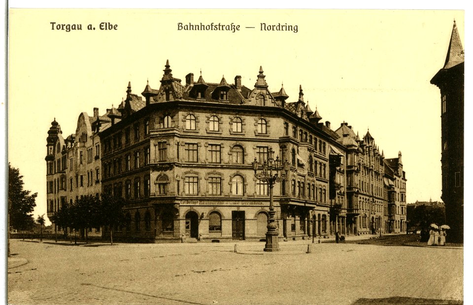07763-Torgau-1906-Bahnhofstraße Nordring-Brück & Sohn Kunstverlag