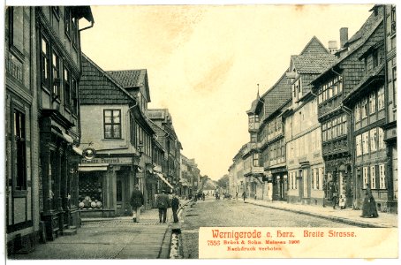 07556-Wernigerode-1906-Breite Straße-Brück & Sohn Kunstverlag