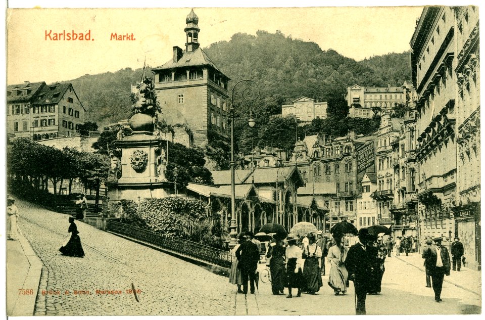 07586-Karlsbad-1906-Markt-Brück & Sohn Kunstverlag