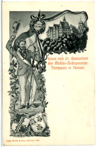 07439-Nossen-1906-21. Gauturnfest des Mulde-Zschopautal Turngaus-Brück & Sohn Kunstverlag
