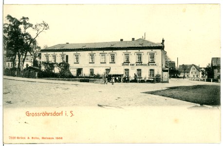 07500-Großröhrsdorf-1906-Hotel zur goldenen Krone-Brück & Sohn Kunstverlag