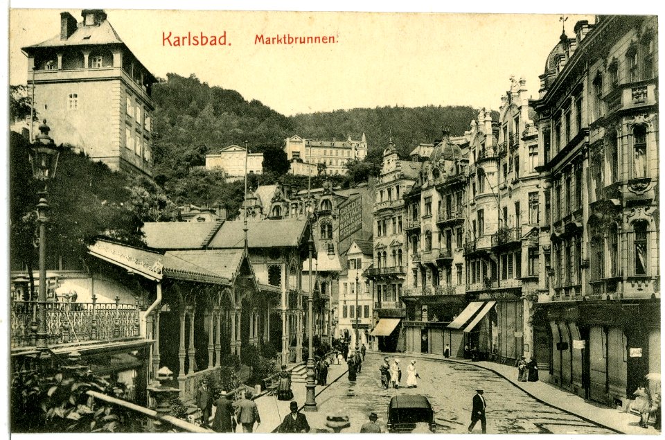 07585-Karlsbad-1906-Marktbrunen-Brück & Sohn Kunstverlag