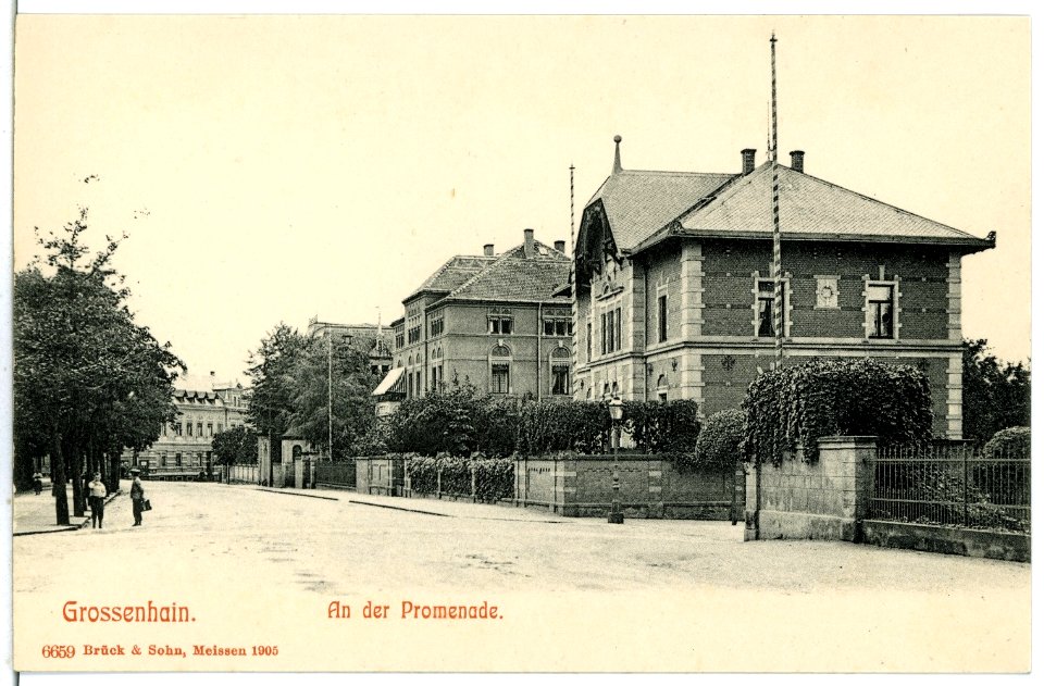 06659-Großenhain-1905-An der Promenade-Brück & Sohn Kunstverlag