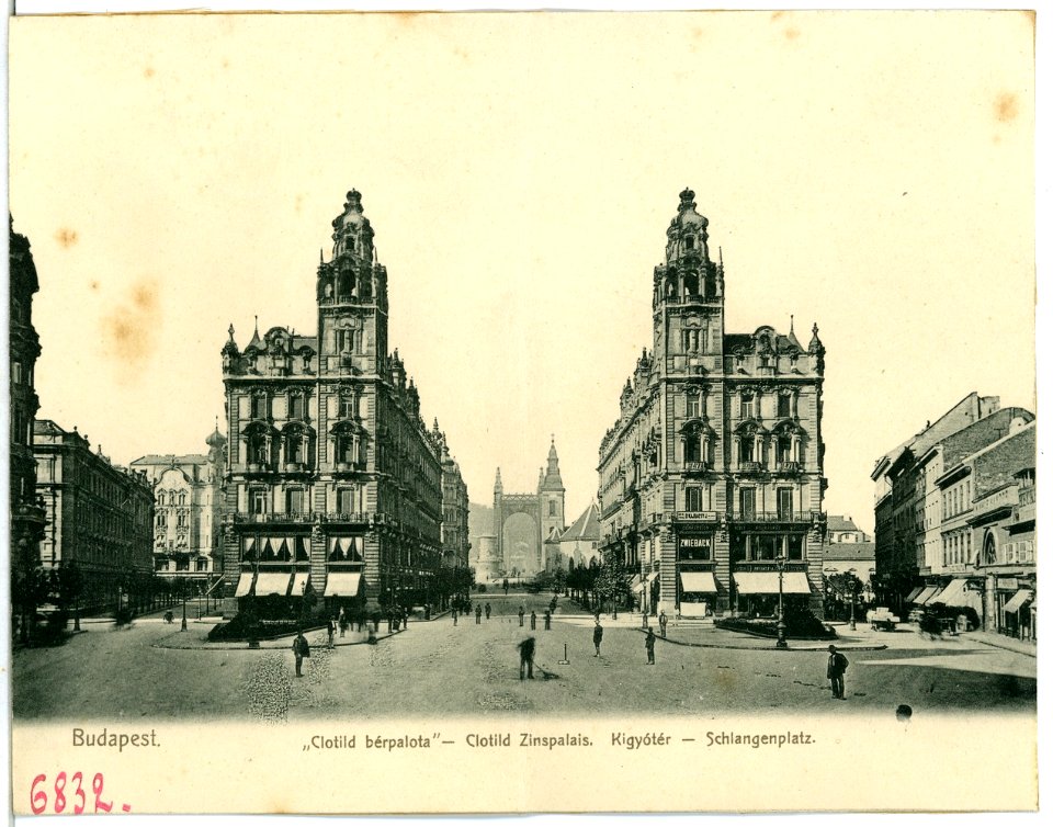 06832-Budapest-1905-Zinspalais - Schlangenplatz-Brück & Sohn Kunstverlag