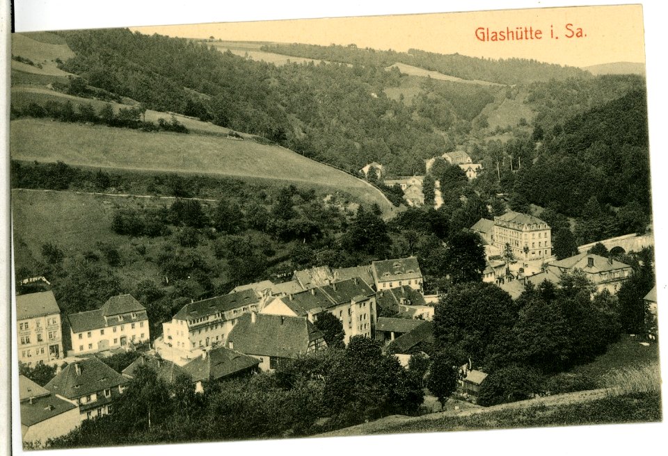 06406-Glashütte-1905-Blick auf Glashütte-Brück & Sohn Kunstverlag