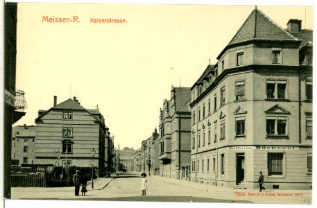 07255-Meißen-1906-Kaiser Straße, Bäckerei Dierchen-Brück & Sohn Kunstverlag