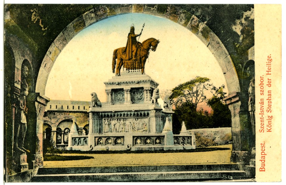 07701-Budapest-1906-Denkmal de Königs Stefan der Heilige-Brück & Sohn Kunstverlag