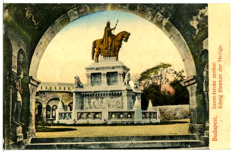 07701-Budapest-1906-Denkmal de Königs Stefan der Heilige-Brück & Sohn Kunstverlag