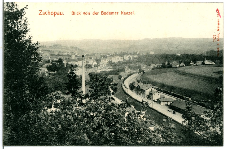 07377-Zschopau-1906-Blick von der Bodemer Kanzel-Brück & Sohn Kunstverlag