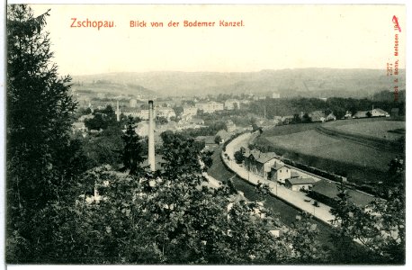 07377-Zschopau-1906-Blick von der Bodemer Kanzel-Brück & Sohn Kunstverlag