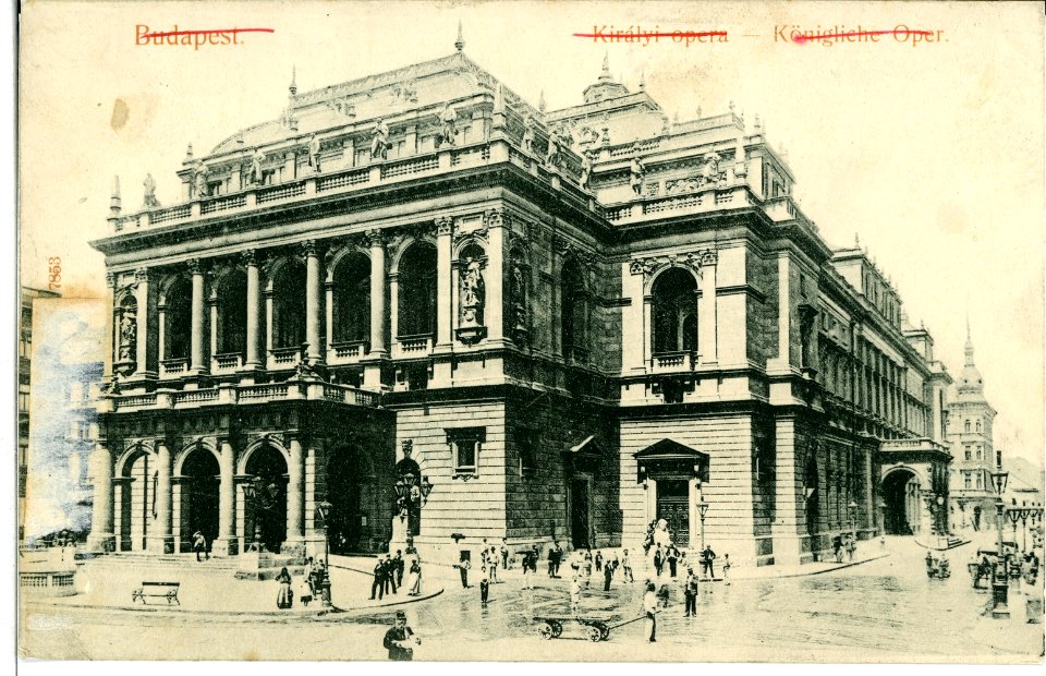 07853-Budapest-1906-Königliche Oper-Brück & Sohn Kunstverlag
