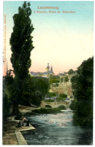 06566-Luxemburg-1905-L'Alzette Pont de Stierchen-Brück & Sohn Kunstverlag