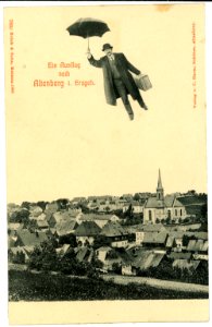 07660-Altenberg-1906-Ortsübersicht - Fliegender Mann-Brück & Sohn Kunstverlag
