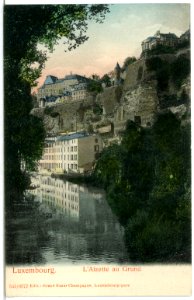 06572-Luxemburg-1905-L'Alzette au Grund-Brück & Sohn Kunstverlag