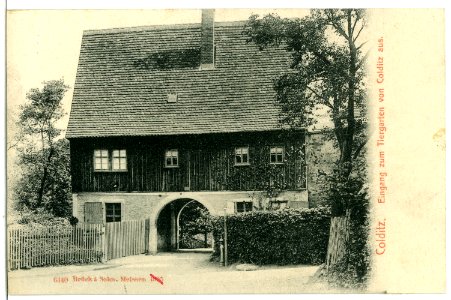 06440-Colditz-1905-Eingang zum Tiergarten von Colditz aus-Brück & Sohn Kunstverlag