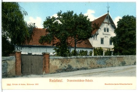 07655-Radebeul-1906-Dienstmädchenschule-Brück & Sohn Kunstverlag