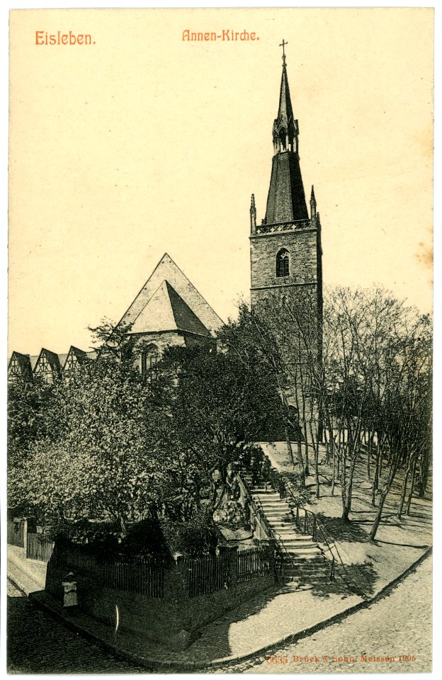06635-Eisleben-1905-Annenkirche-Brück & Sohn Kunstverlag