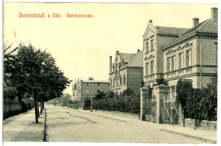 07749-Dommitzsch-1906-Bahnhofstraße-Brück & Sohn Kunstverlag