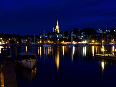 Houses port sea photo