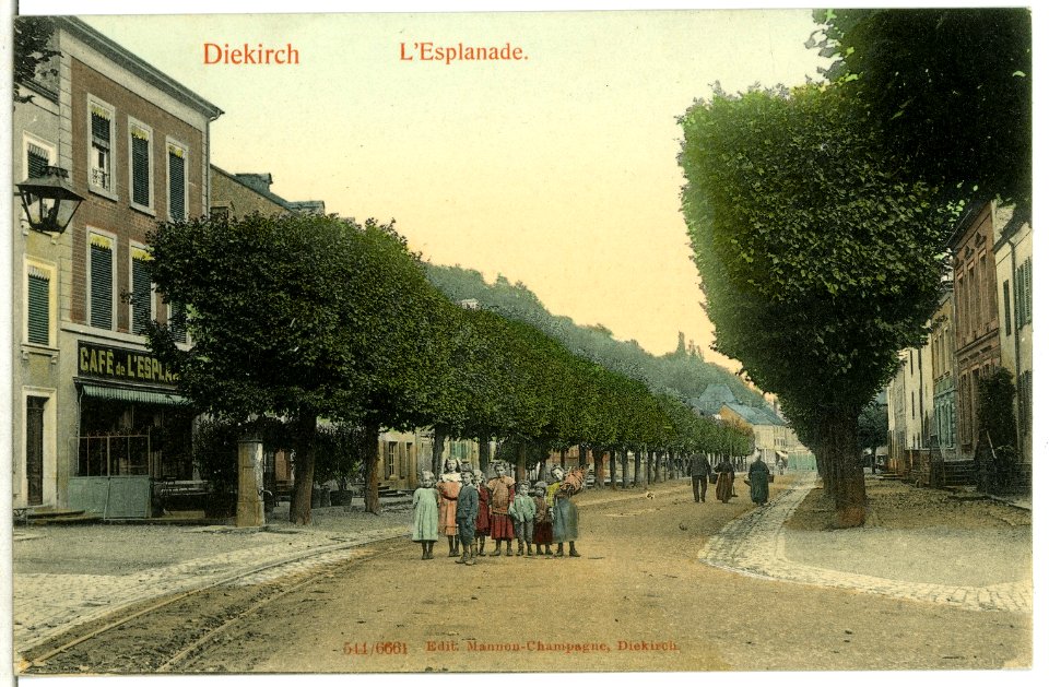 06661-Diekirch-1905-L Esplanade-Brück & Sohn Kunstverlag