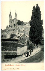 06605-Quedlinburg-1905-Schloß - Südseite-Brück & Sohn Kunstverlag