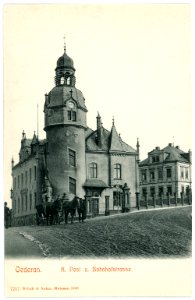 07717-Oederan-1906-Post und Bahnhofstraße-Brück & Sohn Kunstverlag