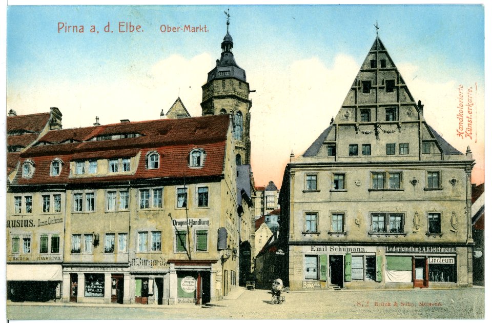 07872-Pirna-1906-Obermarkt-Brück & Sohn Kunstverlag