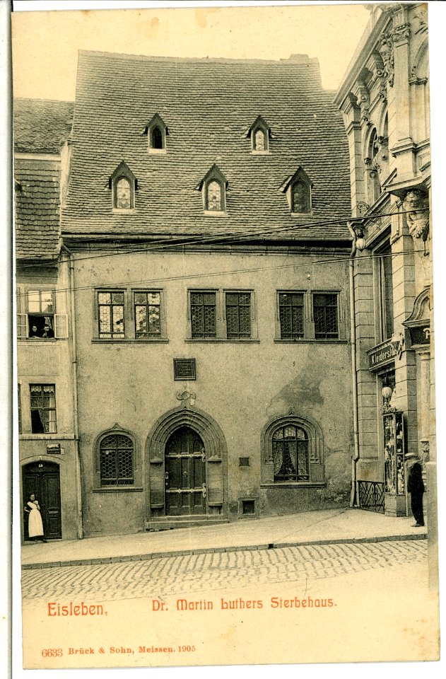 06633-Eisleben-1905-Luthers Sterbehaus-Brück & Sohn Kunstverlag